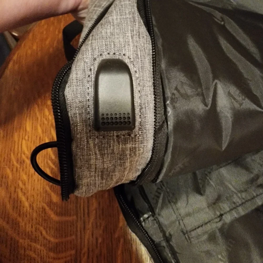 MATEIN Grey Anti Theft Slim Travel Laptop Backpack With USB Charging‎ Port
